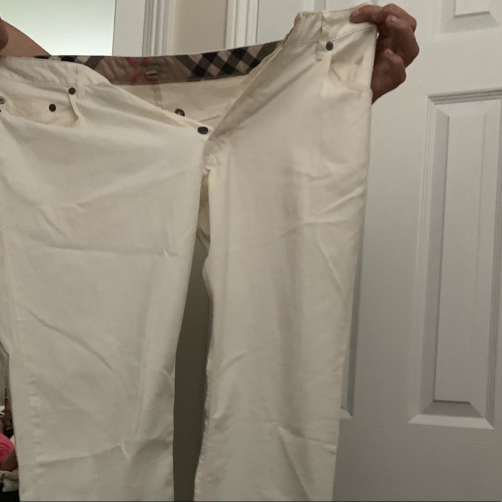 Burberry Men’s White Skinny Jeans